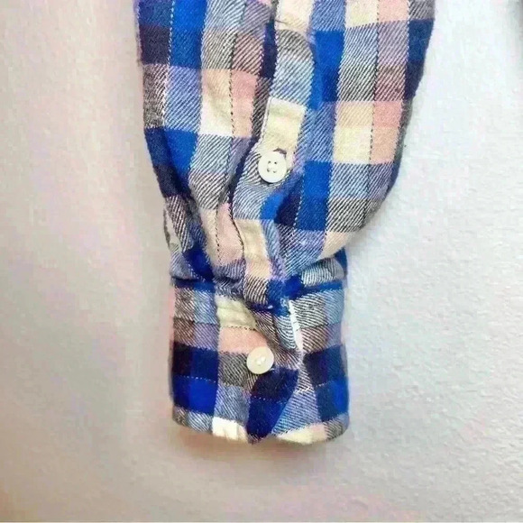 Madewell Women’s Plaid Button Down Tie Front Flannel Size Small - Picture 11 of 13